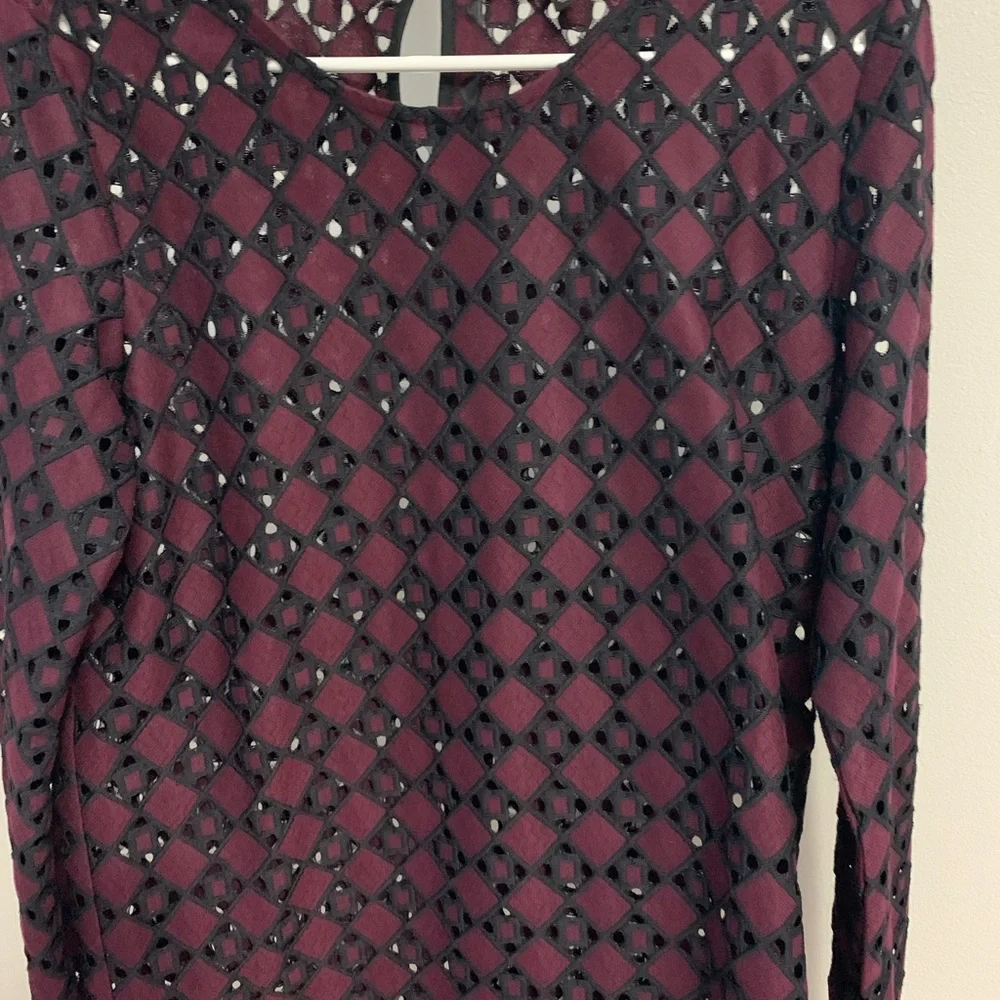Banana Republic Lace Cutout Blouse